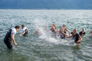 De tyske damene og suksesstrener Giovanni Guidetti startet likegodt årets badeferie i Montreaux