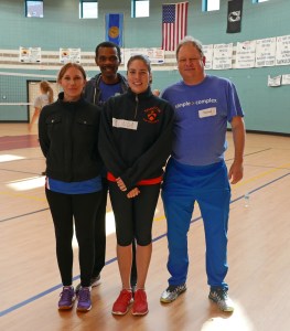 Mine nye volleyballvenner er Anna fra Polen, Frantz fra Haiti og Melinda fra USA. Alle følger GMS-systemet.