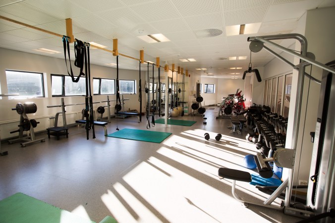 Et av flere velutstyrte trimrom