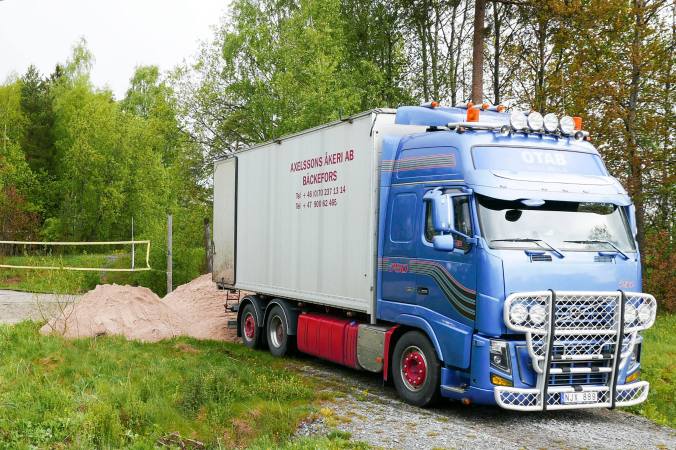 Sand levert fra Sverige