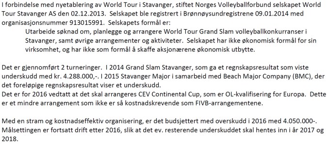 Fra Årsberetning 2015